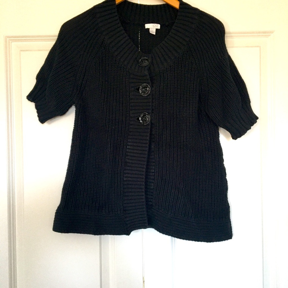 Knitted Short Sleeve Sweater